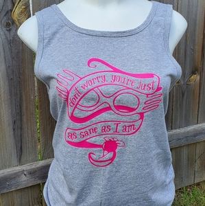 Harry Potter Luna Lovegood Quote Tank Top. New.